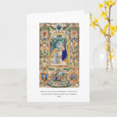 宗教的キリスト教出生ヴィンテージクリスマス カード (黄色い花)