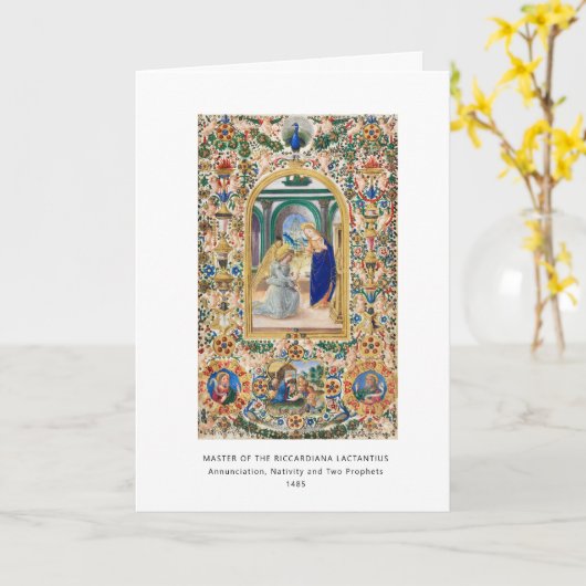 宗教的キリスト教出生ヴィンテージクリスマス カード (黄色い花)