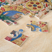 宗教的キリスト教出生ヴィンテージクリスマス ジグソーパズル (側面)