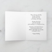 宗教的キリスト教誕生日グリーティングカード – 川 カード (内部)