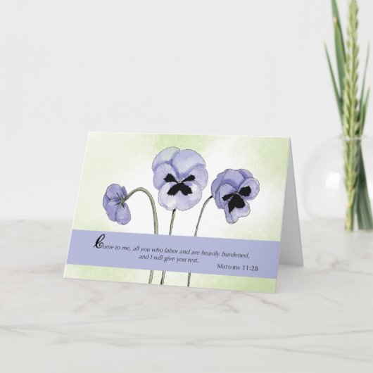 宗教的クリスチャン勇気付けられる聖なる書物、 経典パープル カード (正面)