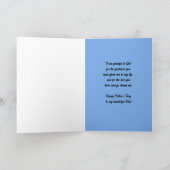 宗教的クリスチャン灯台ファーザーデイカード カード (内部)