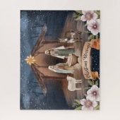 宗教的クリスチャン聖なる夜クリスマスホリデー ジグソーパズル (縦)