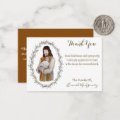 宗教的クリスチャン・カトリック・イエス・サンキューカード ノートカード (正面/裏面インサイチュ)