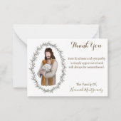 宗教的クリスチャン・カトリック・イエス・サンキューカード ノートカード (正面)