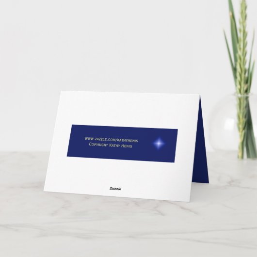 宗教的クリスチャン・クリスマスカー信じド – - シーズンカード (裏面)