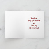 宗教的クリスマスカード シーズンカード (内部)