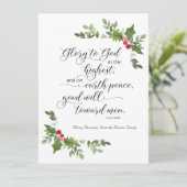 宗教的クリスマスカードKJVバイブル・バース シーズンカード (スタンド正面)