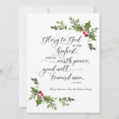 宗教的クリスマスカードKJVバイブル・バース シーズンカード (正面)