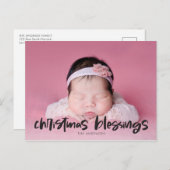 宗教的クリスマス恵み写真両面 シーズンポストカード (正面/裏面)