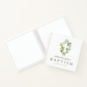 宗教的クロスグリーンボタニカルバプティスゲスト ノートブック (内部)