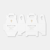 宗教的クロスセージ緑のスクリプトバプテスマ フェイバーボックス (折り畳みなし)