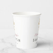 宗教的クロスピンクのスクリプトガールバプテスマ 紙コップ (右)