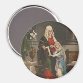 宗教的サンアンヴァージンメアリーカトリックヴィンテージ マグネット (正面/裏面)
