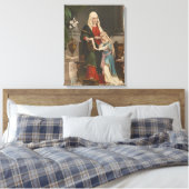 宗教的サンアン賛美ヴァージンマリーヴィンテージ キャンバスプリント (インサイチュ (寝室))