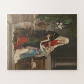 宗教的サンアン賛美ヴァージンマリーヴィンテージ ジグソーパズル (横)