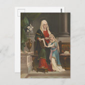 宗教的サンアン賛美ヴァージンマリーヴィンテージ ポストカード (正面/裏面)