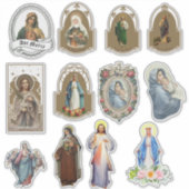 宗教的サンマリイエスビニールヴィンテージ シール (正面)