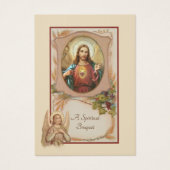 宗教的スピリチュアルブーケ祈りの言葉ホーリーカード (正面)