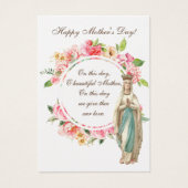 宗教的スピリチュアルブーケ祈りの言葉ホーリーカード (正面)