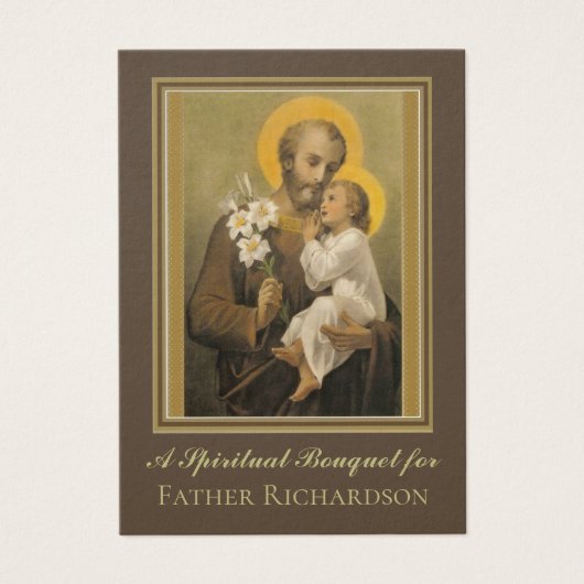 宗教的スピリチュアルブーケ祈りの言葉ホーリーカード (正面)