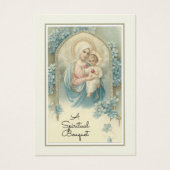 宗教的スピリチュアルブーケ祈りの言葉ホーリーカード (正面)