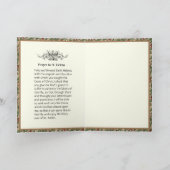 宗教的セントヘレンヘレナ祈りの言葉ヴィンテージ カード (内部)