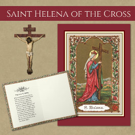 宗教的セントヘレンヘレナ祈りの言葉ヴィンテージ カード