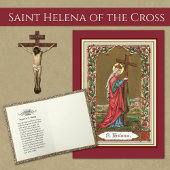 宗教的セントヘレンヘレナ祈りの言葉ヴィンテージ カード