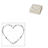 宗教的ハートの切手 ラバースタンプ (押印)