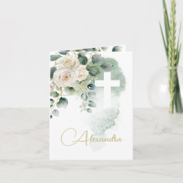 宗教的バプテスマ《キリスト教》洗礼式や命名式写真バラクロス 招待状