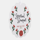 宗教的パーソナライズされたなクリスマス装飾カード オーナメントカード (右)