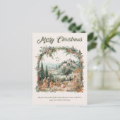 宗教的パーソナライズされたクリスマスカード シーズンポストカード (スタンド正面)
