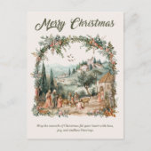 宗教的パーソナライズされたクリスマスカード シーズンポストカード (正面)