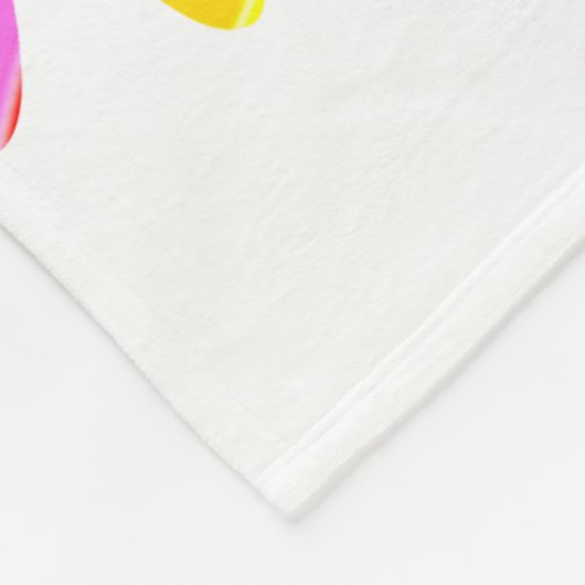 宗教的パーソナライズされた80番目の誕生日デザイン フリースブランケット (角)