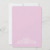 宗教的フィリグリーピンク招待状 招待状 (裏面)