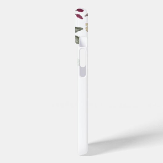 宗教的フェミニンなシンプルホワイトウォーター色フローラ Case-Mate iPhoneケース (裏面 / 左)