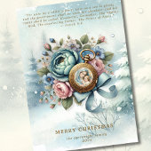 宗教的フローラクリスマス出生聖なる書物、 経典 シーズンカード