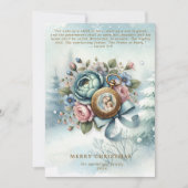 宗教的フローラクリスマス出生聖なる書物、 経典 シーズンカード (正面)