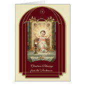 宗教的ベビーイエス聖なる書物、 経典クリスマスヴィンテージ (正面)