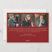 宗教的マドンナと子カトリック写真クリスマス シーズンカード (裏面)