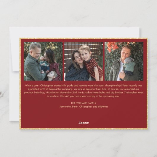 宗教的マドンナと子カトリック写真クリスマス シーズンカード (裏面)