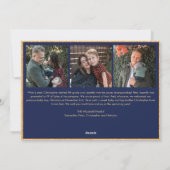 宗教的マドンナと子カトリック写真クリスマス シーズンカード (裏面)