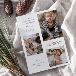 宗教的モダンなクリスマスの緑の数々の写真 シーズンカード