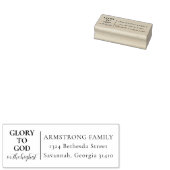 宗教的モダンなクリスマス差出人住所 ラバースタンプ (押印)