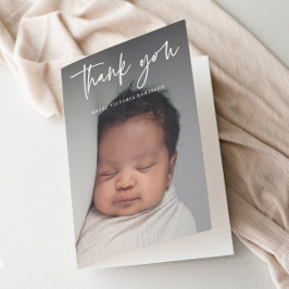 宗教的モダン写真バプテスマの脚本 サンキューカード