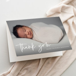 宗教的モダン写真バプテスマの脚本 サンキューカード