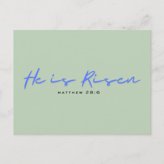 宗教的モダン復活祭カード ポストカード (正面)