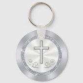 宗教的ユニークな好意、安いキリスト教のキーホルダー キーホルダー (裏面)