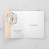 宗教的ユーカリプトゥスロザリオヴァージンメアリー聖なる書物、 経典 カード (内部)